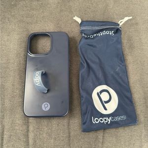 Loopy case. iPhone 13/14 pro. Navy.